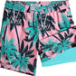 Quick-drying shorts with inner lining and shark-print design