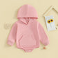 Baby Hooded Jumpsuit Soft Cotton | angled product hero shot