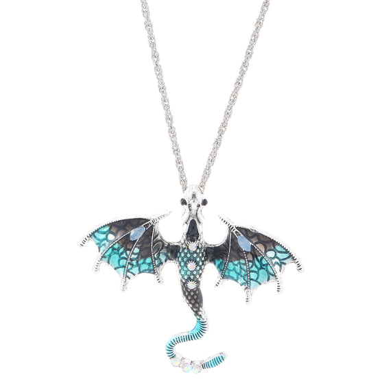Retro Dragon Pendant Necklace