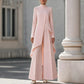 Womens High Neck Wide Leg Pants Set