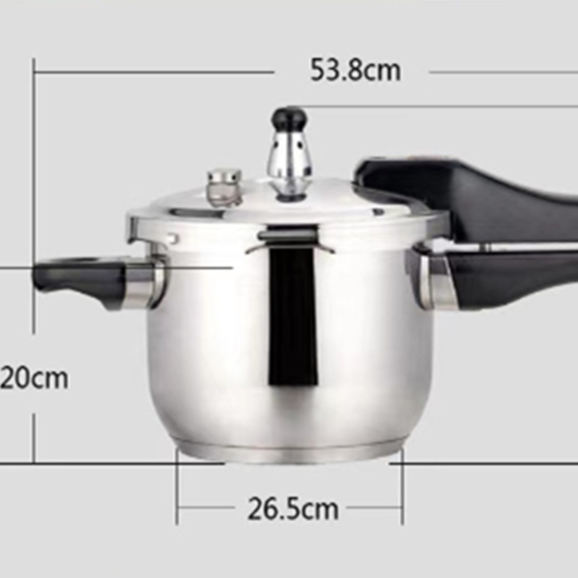 Finish comparison view of the 304 stainless steel pressure cooker body