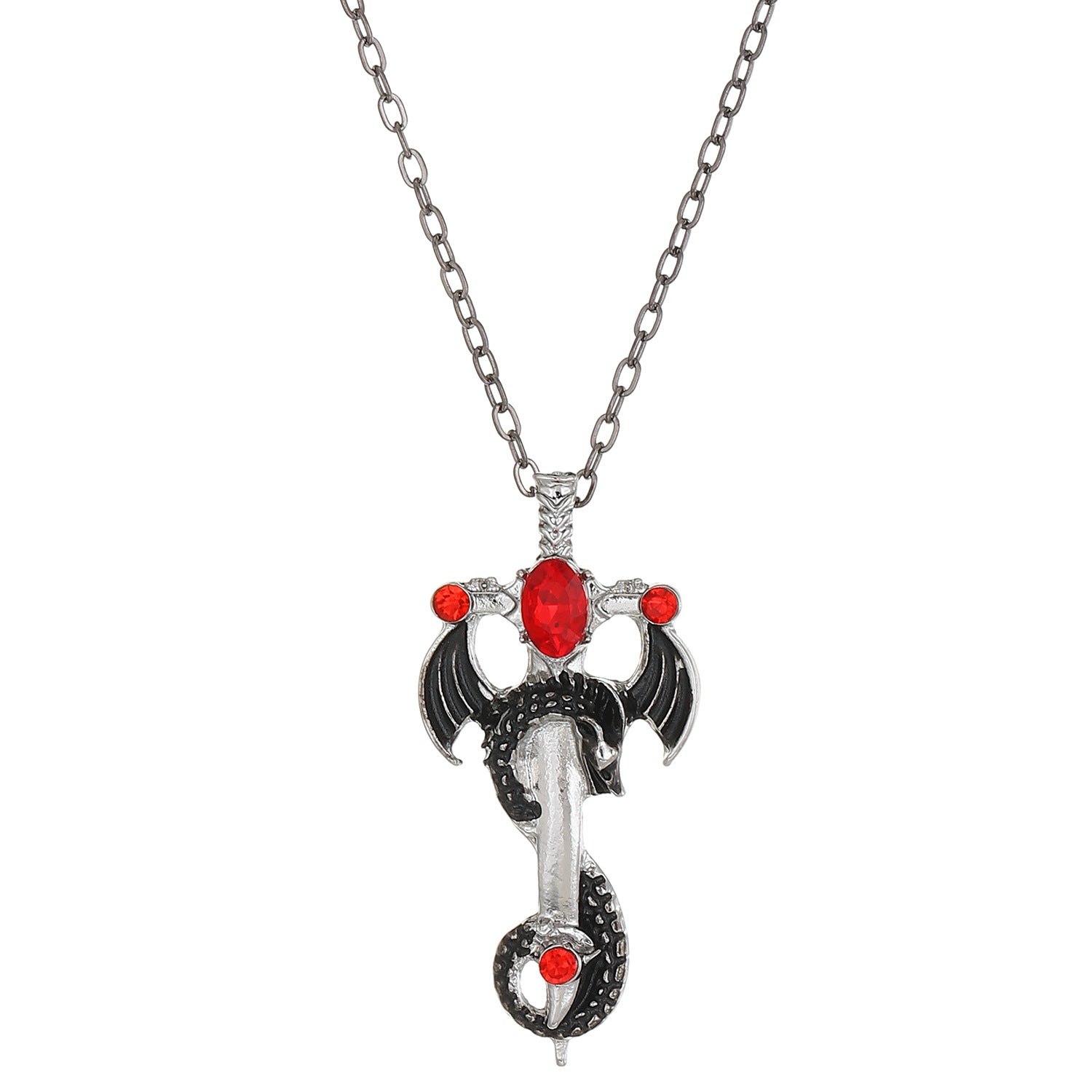 Retro Dragon Pendant Necklace | modern interior context