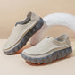 Perforated upper of the casual slip on sneaker for airflow