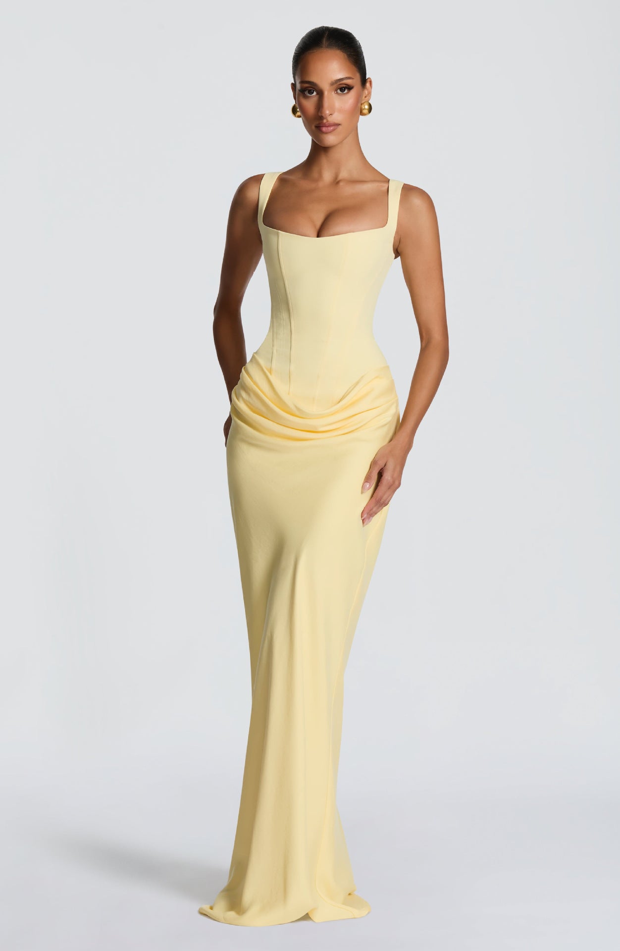strapless dress for Casual Day, Trip, Relaxed Outing with Easy Styling | angled lifestyle styling shot