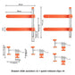 Adjustable Drawer Rail Installation Tool
