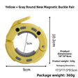 Yellow  gray magnetic buckle pair