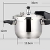 Thickened Stainless Steel - 304 extra thick 16cm1-2 people