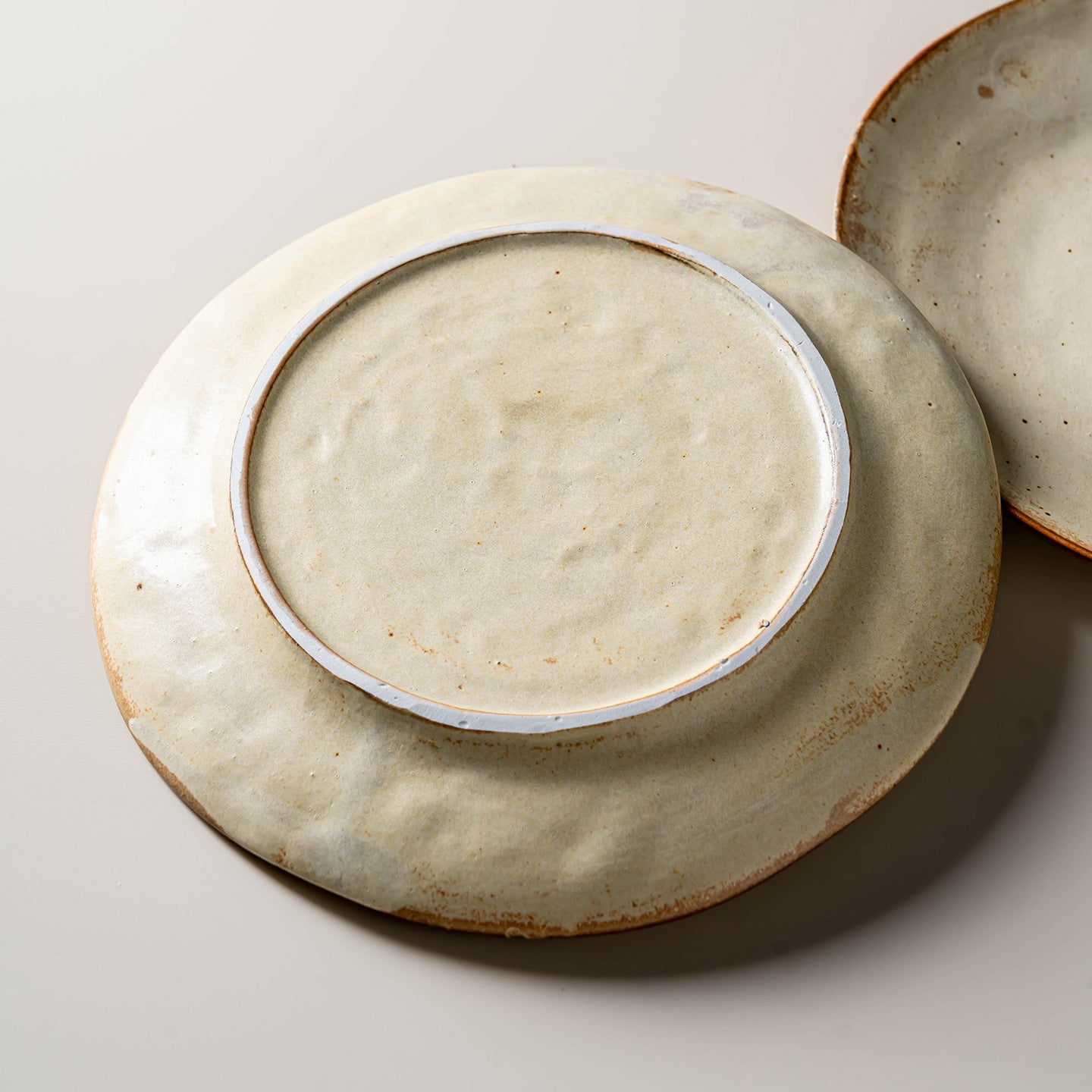 Retro Stoneware Shallow Plate