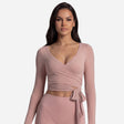 Wrap Top, Pink