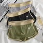 Men's ribbed cotton boxer briefs shown from the side with contrast trim