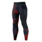 Mens quick dry printed compression legging printed edge to edge in a digital pattern