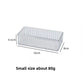 Small narrow clear acrylic drawer tray measured 16 by 8 by 4.5 cm