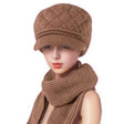 Khaki hat  scarf