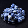 Blue point stone tumbled stone / 2-3cm/100g | 0.8-1.2 in