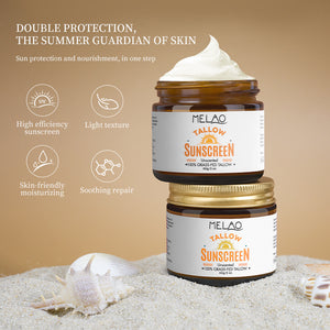 Melao Sunscreen Cream SPF50 | side profile angle shot