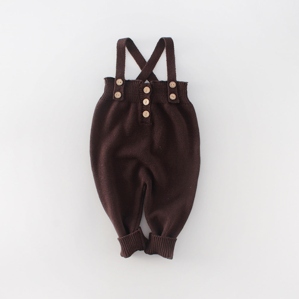 Infants Knitted Jacket Romper | morning natural light styling