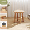 Round Leg Light Wood 25�25x30cm