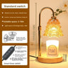 AU Plug / Champagne Gold  Lift Wooden Base Timer