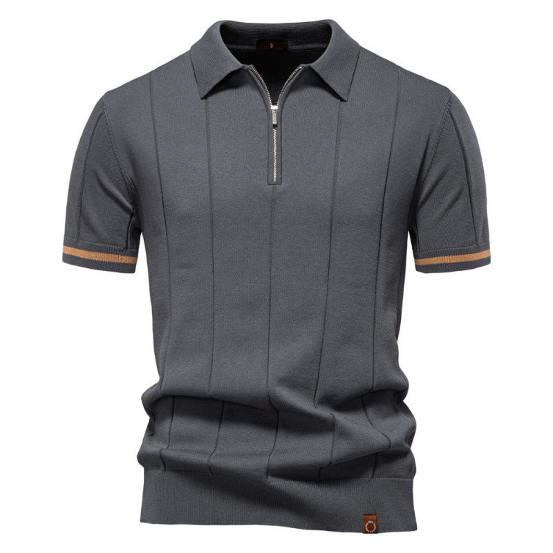 Mens Knitted Shirt | top down arrangement layout
