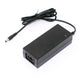 Black 72W desktop switching power supply with DC barrel plug cord, photo used for the EU Plug option