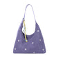 Korean style single-shoulder bucket bag with star accent, front view