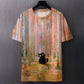 Men S Digital Print T Shirt Streetwear Casual Top