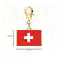 Stainless Steel National Flag Pendant Bracelet