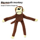 Corn velvet plush pet toy with an embroidered face and a squeaker inside for play