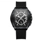 Quartz silicone strap watch styled in a modern interior scene