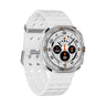 Silver Silicone Silver Strap