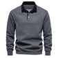 Long sleeve polo collar pullover set out for a real daily wear routine