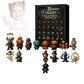 31 Nights of Fright countdown box shown next to a spread of PVC horror mini figures in orange and green