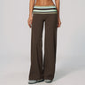 Brown Stripe Pants / M | US 8 / EU 38