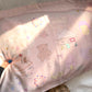 Sheep paradise silk pillowcase with illustrated bears, cats and houses on pink