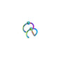 Steel ear cuff with small cross detail on the double line band