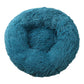 Round Plush Pet Bed Washable Donut Dog Bed
