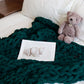 Thick Handwoven Chenille Knitted Throw Blanket for Sofa Bed