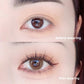 Sunflower style spiky wispy lower false eyelash segments shown close up