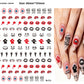 Halloween nail sticker sheet packed with jack o lantern and ghost motifs