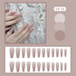CS01-40 Wearing Nail Art Finished Nail Pieces Long Frosted Nail Pieces | top down arrangement layout