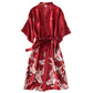 Side angle showing the soft drape over the hip and mid calf hem
