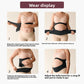 Front view of the maternity belly support belt with its concave support panel