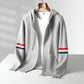Double-sleeved knitted loose-fitting sweater coat