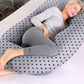 J-shaped pregnant woman pillow support