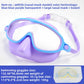 Children's Swimming Goggles with Nose Cover and Anti-Fog Lenses