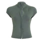 Slim Fit Button Front Sport Top | morning natural light styling