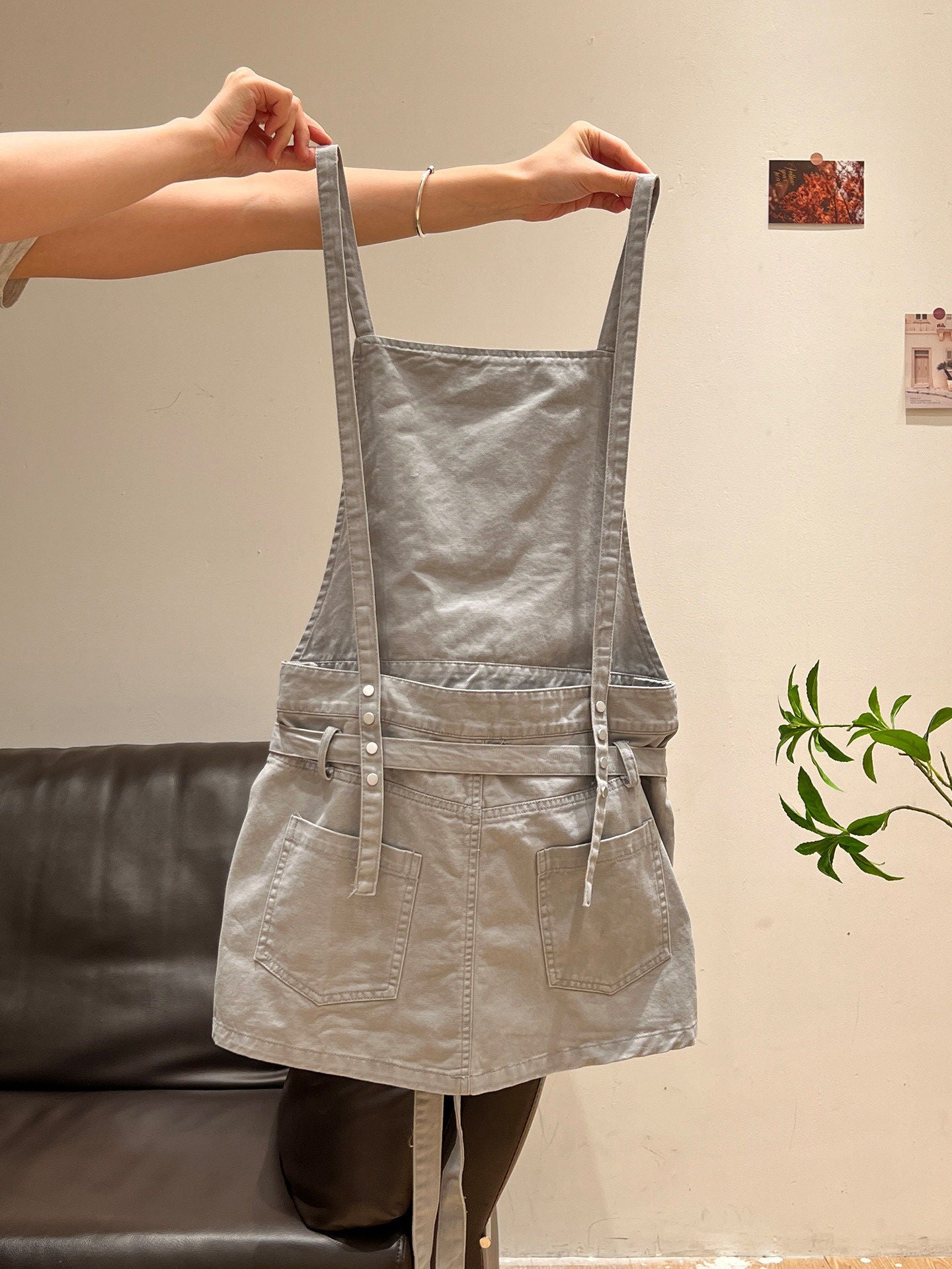 Korean Style Suspender Denim Dress