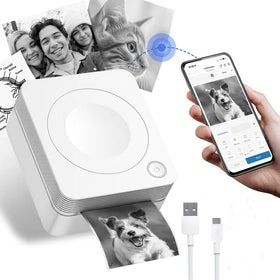 Portable Bluetooth Thermal Label and Photo Printer