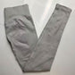 Flat lay of the light grey leggings, ankle length leg and plain knitted hem
