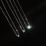 Necklace single diamond 3mm / Silver